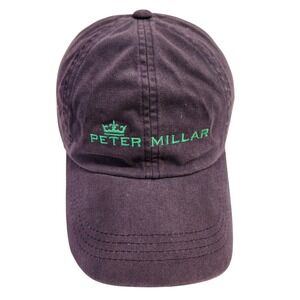 Peter Millar‎ Mens Baseball Cap Embroidered Crown Logo Adjustable Strap